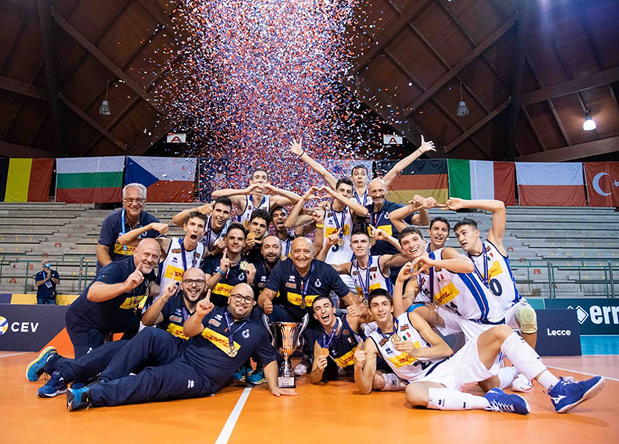 I #TipiTosti azzurrini Under 18 di volley maschile sono Campioni d